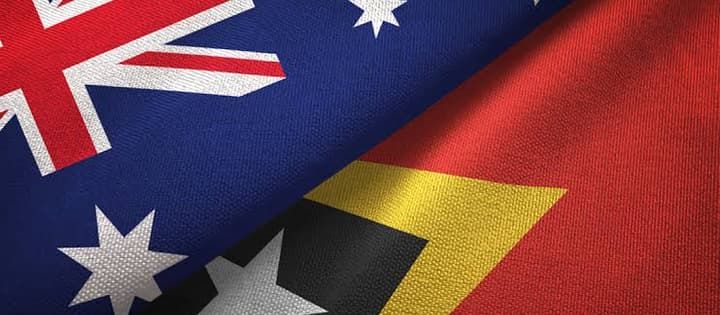 Bandeira Austrália no Timor‑Leste